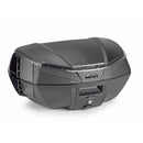 V49 AIR Monokey topkoffer met Wingflow systeem – zwart, met getinte reflector, 49 liter