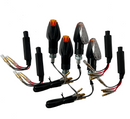 4 LED Blinker Klar Widerstände [E-Prüfzeichen] - Universal M8 Gewinde-1