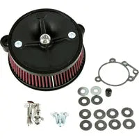 Harley-Davidson FLHTCUTG 1690 Trike Tri Glide Ultra Classic [2009] - Mini Teardrop Stealth Luftfilter-Kit – Oberfläche: Silber – Bild 10