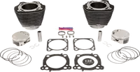 Harley-Davidson FXBB 1923 Softail Street Bob 117 [2025] - 132" Hochverdichtungs- / 136" Big Bore Kit – Oberfläche: Hervorgehobene Lamellen, Black Granite – Merkmal: 0,00 cm³ Kuppelvolumen – Bild 4