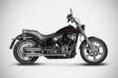 harley-davidson street bob [ZARD] – Overlappende slip-ons-demper voor HD-SOFTAIL M8-6