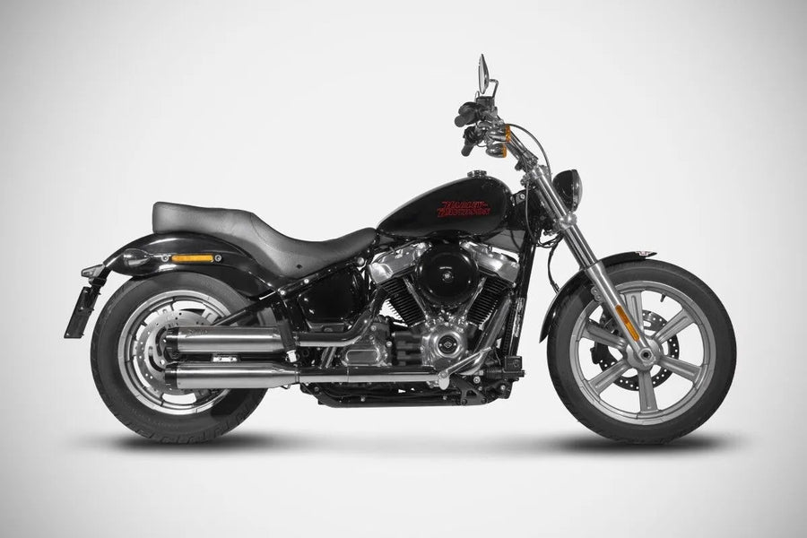 harley-davidson street bob [ZARD] – Overlappende slip-ons-demper voor HD-SOFTAIL M8