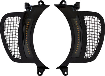 Harley-Davidson Road Glide [CUSTOM DYNAMICS] – Genesis® 4 dynamische LED Road Glide® ventilatie-inzetstukken