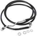 harley davidson fltr [DRAG SPECIALTIES] – Verlängertes schwarzes Vinyl-Bremsleitungs-Kit-1