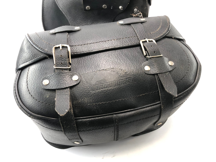 Zadeltassen leren chopper koffers