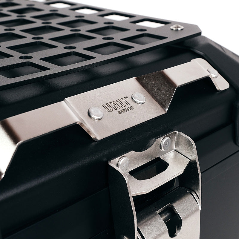 BMW F 450 GS [2026-] - Atlas 44L Universal-Aluminium-Topcase + Gepäckträger mit Soziusgriffen