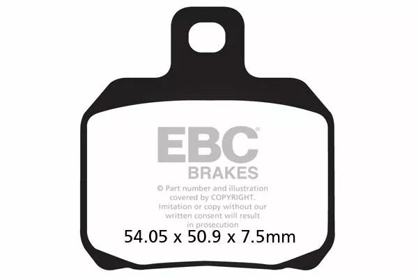 Ducati 1098 [EBC]-half-sintered VEE brake pads