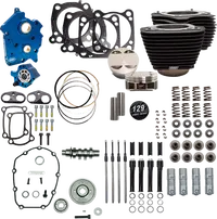 Harley-Davidson FLRT 1868 Freewheeler 114 [2025] - 129" Power Package Motorleistungs-Kit – Oberfläche: Schwarz, Nicht hervorgehobene Kühlrippen – Merkmal: Schwarze Stößelstangenrohre – Bild 3
