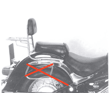 Suzuki VL 800 Intruder Vo [2001-2016] - Sissybar ohne Gepäckbrücke