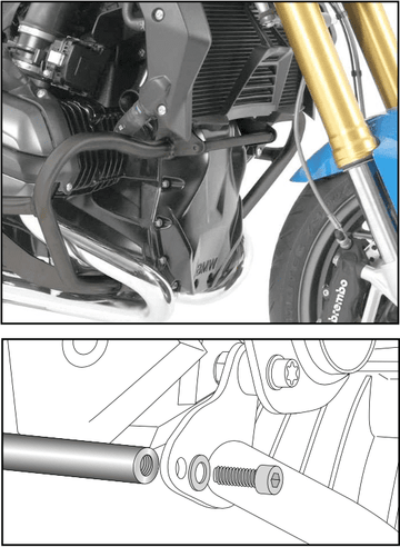 BMW R 1200 GS LC [2013-2018] -Verstijvingsbar off -road