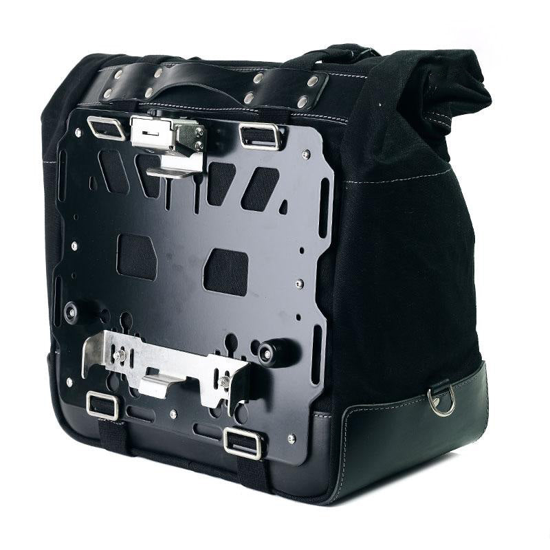 BMW R 1150 GS [1999-2004] - Iconic side bag in canvas 40L - 50L + aluminum plate