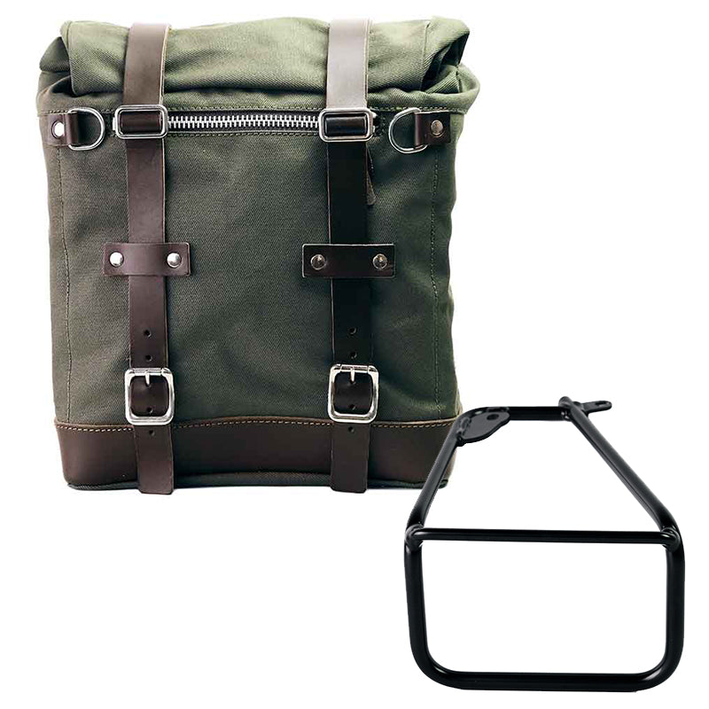 BMW R 12 nineT [2024-2026] - Scram-Seitentasche aus Canvas 22L-30L + linker Rahmen