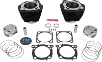 Harley-Davidson FLHTCUTG 1868 Tri Glide Ultra 114 [2025] - 132" Hochverdichtungs- / 136" Big Bore Kit – Oberfläche: Hervorgehobene Lamellen, Black Granite – Merkmal: +8,5 cm³ Kuppelvolumen – Bild 4