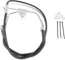 harley davidson flhtc [DRAG SPECIALTIES] - Verlengde remleidingset van zwart vinyl-2