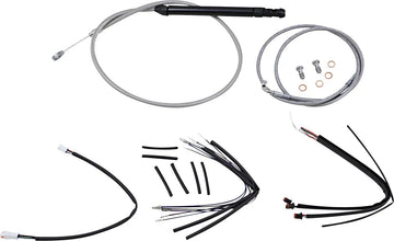 harley davidson flsl [BURLY BRAND] - Stuurkabel en remleidingset voor Burly Ape-sturen