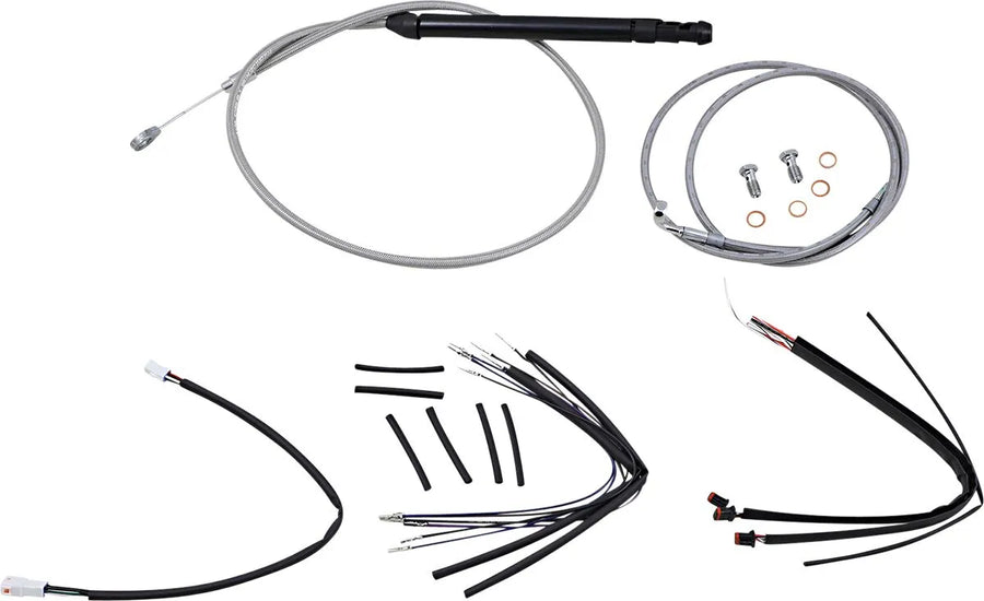 harley davidson flsl [BURLY BRAND] - Stuurkabel en remleidingset voor Burly Ape-sturen