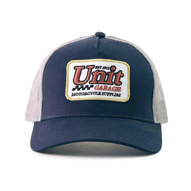 BMW F 900 GS [2023-] - Trucker-Box-Mütze mit blauem Unitgarage-Logo