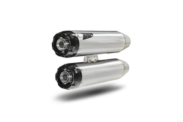 harley-davidson street bob [ZARD] – Overlappende slip-ons-demper voor HD-SOFTAIL M8