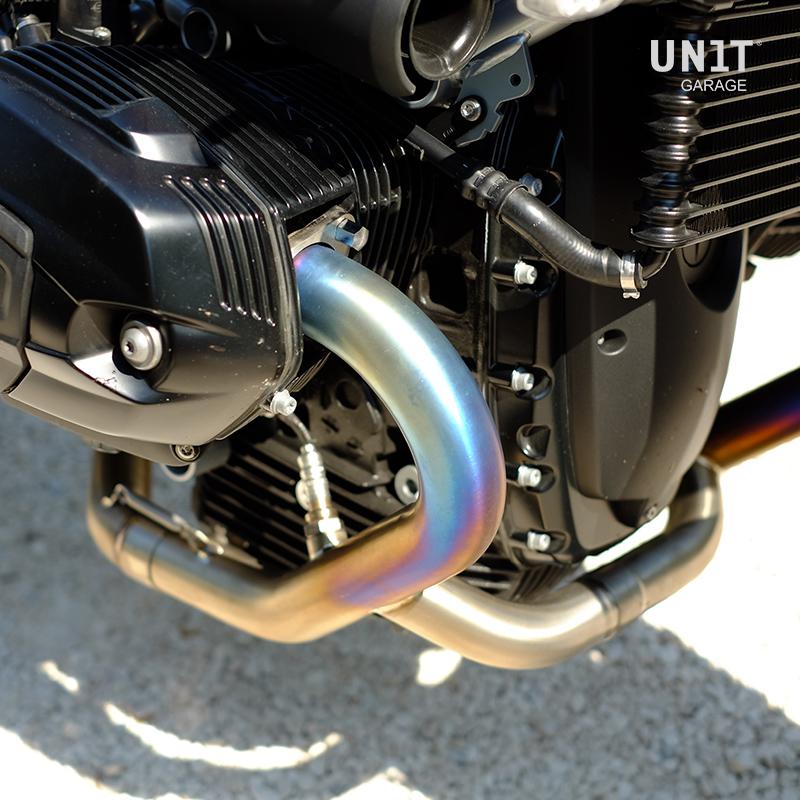 BMW R nineT 1200 Scrambler [2016-2023] - Abgaskrümmer ohne Katalysator in Titan mit sichtbarer Schweißung (EURO 5)