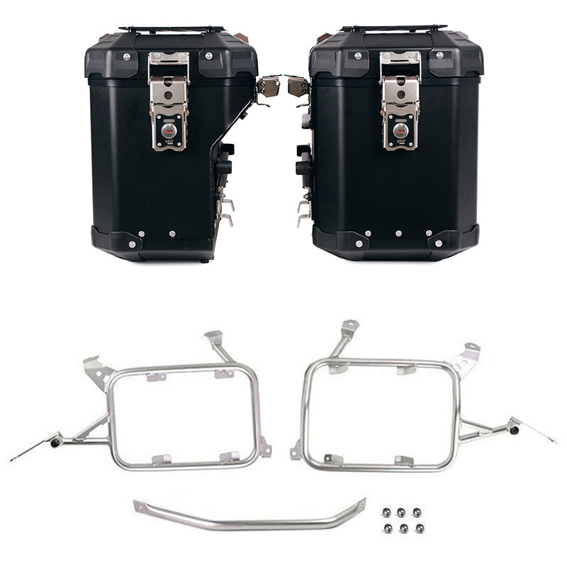 BMW R 1200 GS ADV LC [2014-2018] - Atlas Alu-Seitenkoffer-Set 48L + 41L + Taschenrahmen Alu R1200GS LC - R1250GS & ADV