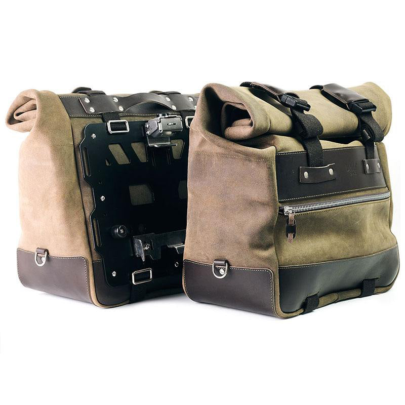 BMW R 1200 GS LC wiel [2013-2019] - Paar Cult zijtassen in splitleer 40L - 50L + aluminium plaat