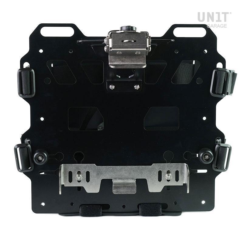 BMW R nineT 1200 Racer [2017-2020] - Paar Aluminiumplatten mit vorderen Schnellkupplungen aus Hypalon und Schlössern