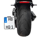 harley davidson fxsbse [HEINZ BIKES] – Seitlich montierter Kennzeichenhalter mit Kennzeichenbeleuchtung-1