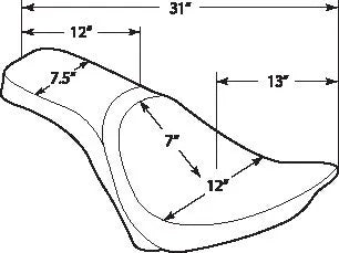 harley davidson fxs [DRAG SPECIALTIES] – Predator 2-Up Sitz