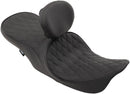 harley davidson touring [DRAG SPECIALTIES] - Vooraan geplaatste 2-up leren touringzadel met laag profiel-3