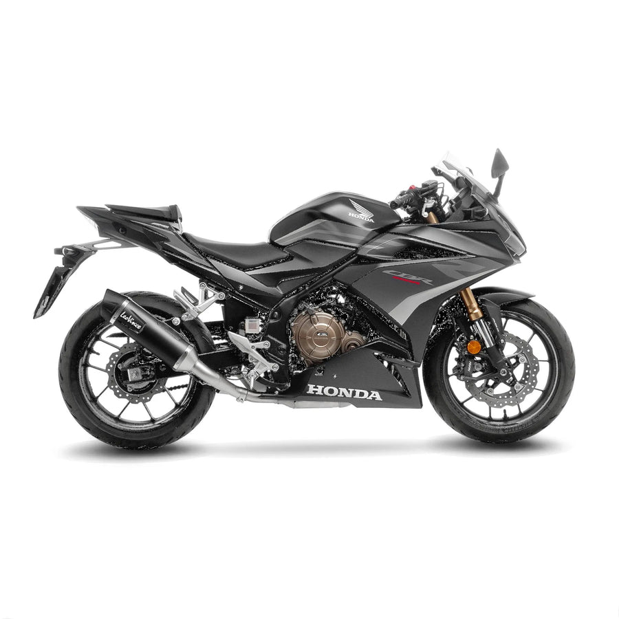 honda cb 500 [LEOVINCE] – Nero rear silencer - stainless steel