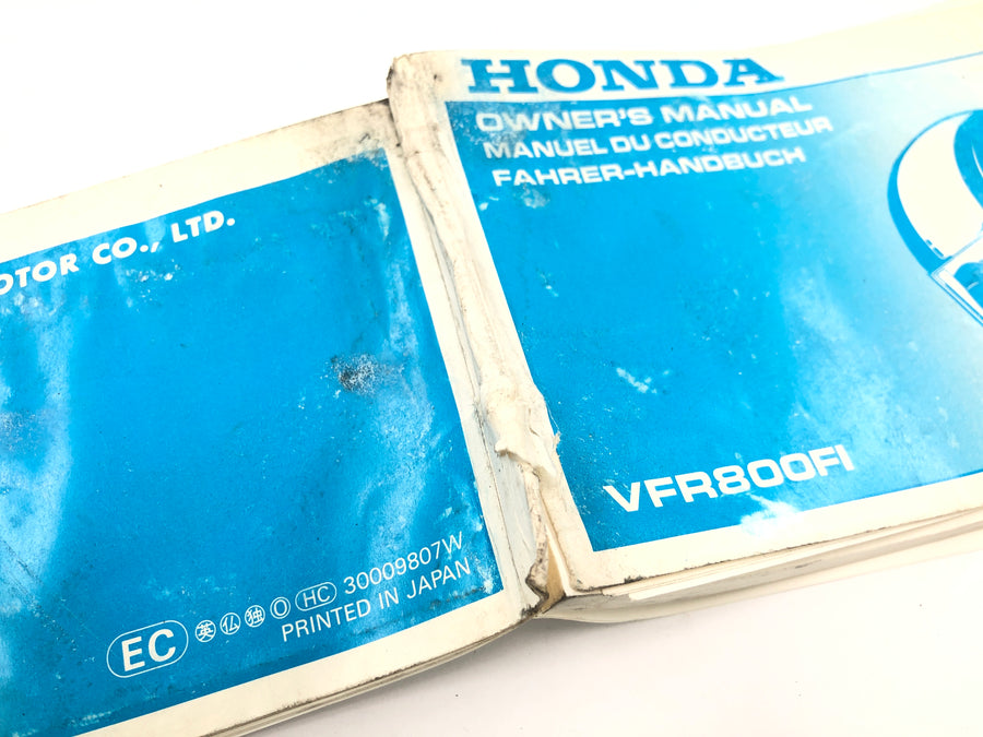 Honda VFR 800 FI RC46 [1999] - Gebruikershandleiding Bestuurdershandleiding Gebruikershandleiding
