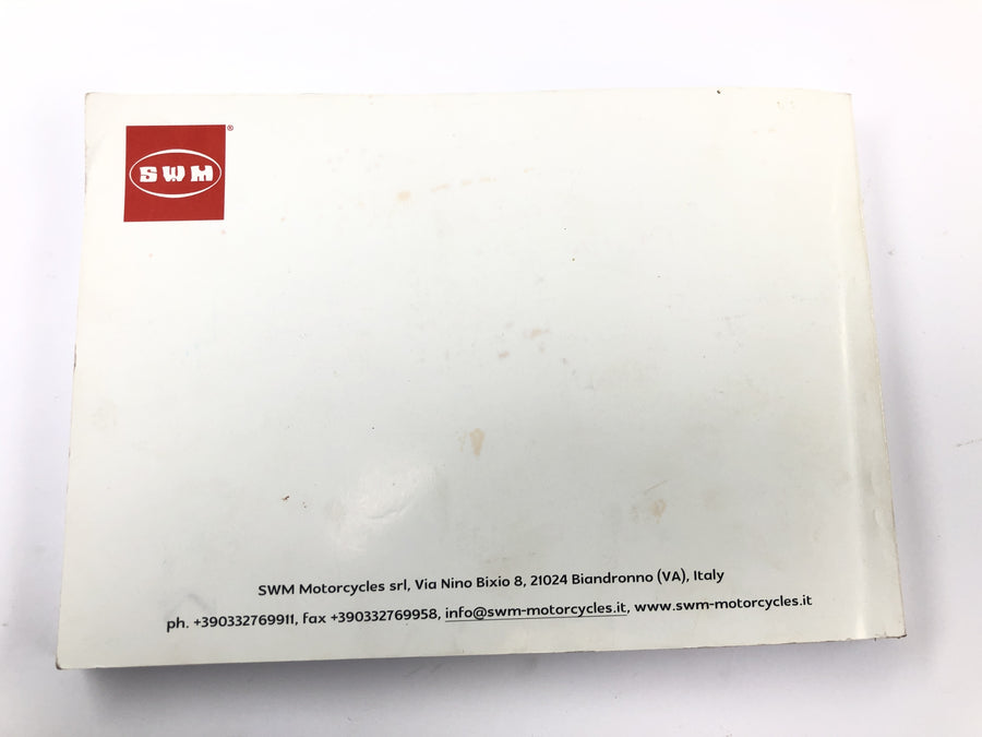 SWM RS 125 R B2 [2020] - Betriebsanleitung Handbuch
