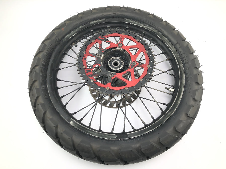 Beta RR 125 [2018] - Rear wheel rim with brake disc and chain wheel 18 inches