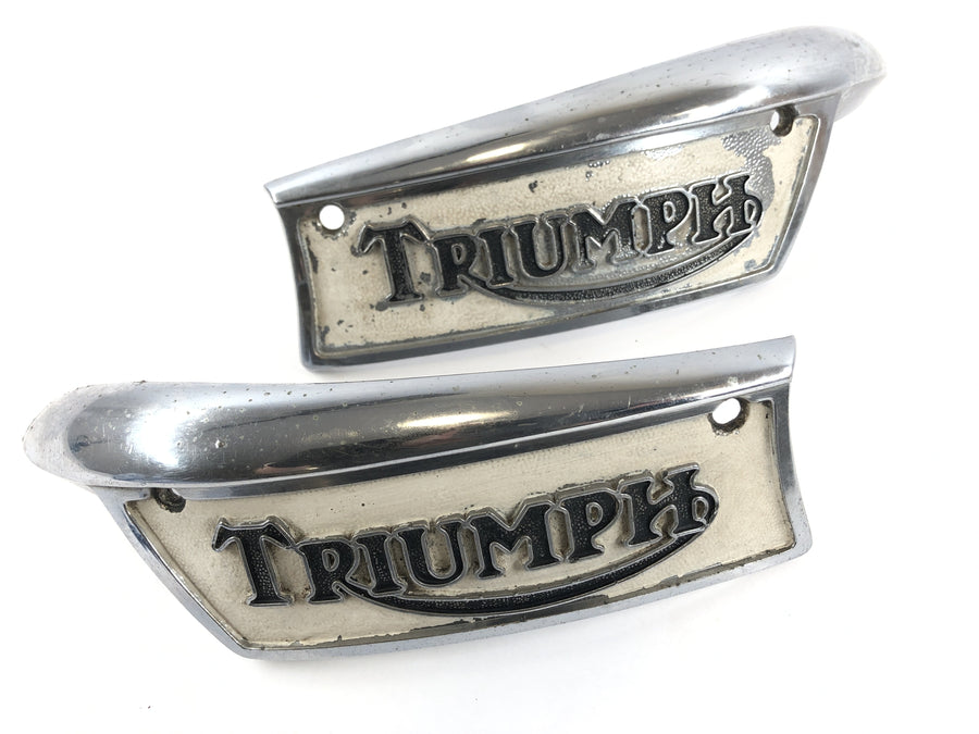 Triumph Bonneville T140V [1976] - Emblem Tank Emblems aan de rechterkant en links set
