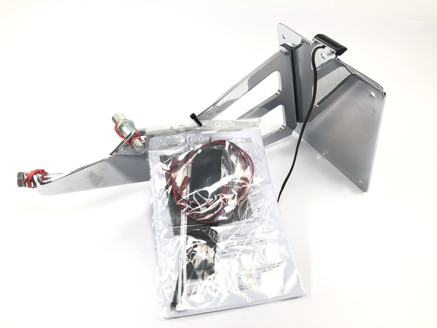 Suzuki VS 600 - 1400 Intruder [Burchard] - Side license plate holder 180 x 200 L chrome, new