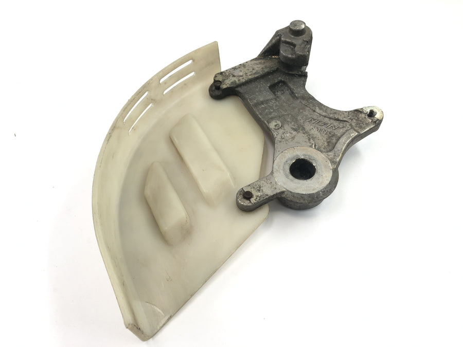 Honda NX 650 RD08 [1995] - brake disc protection cover front hub braking anchor