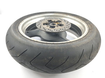 Suzuki GSX R 1100 GV73B [1990] - rear wheel wheel rim at the back with brake disc and chain wheel