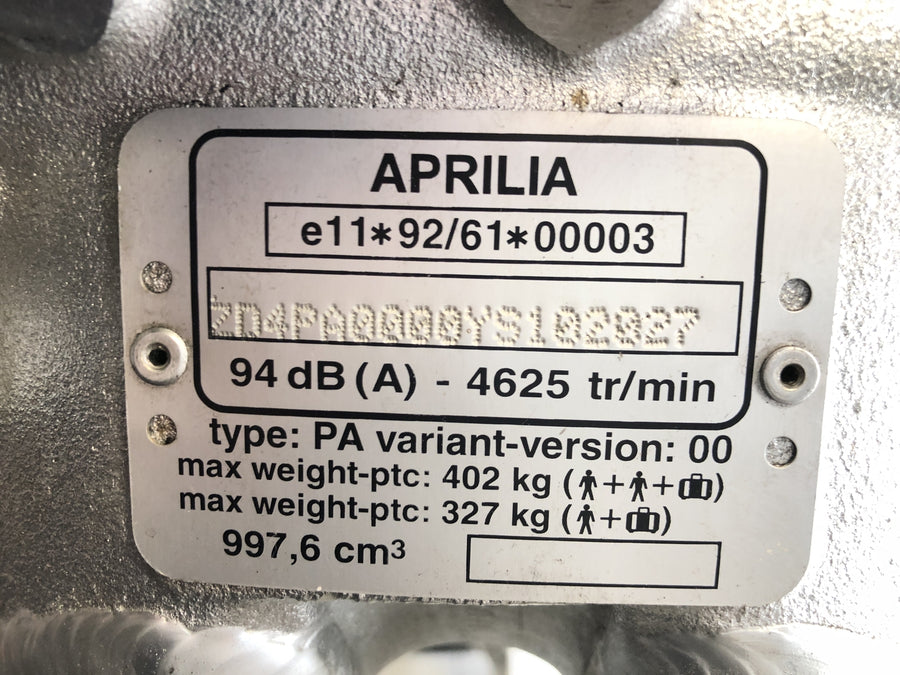 Aprilia SL 1000 Falco PA [2000] - Kader met papieren