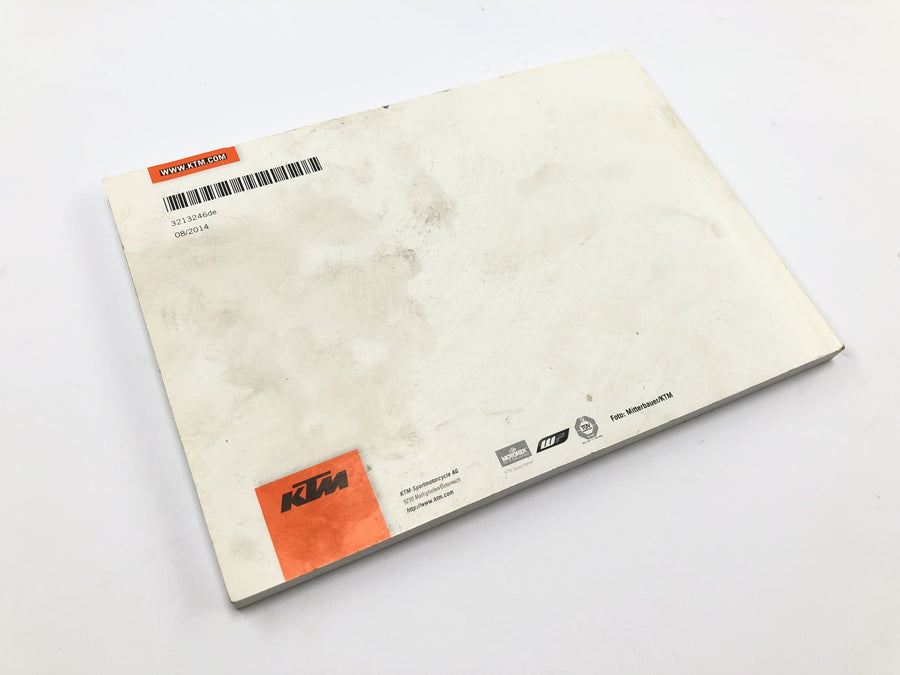 KTM RC 125 [2016] - Bedienungsanleitung Handbuch Nutzerhandbuch Fahrerhandbuch