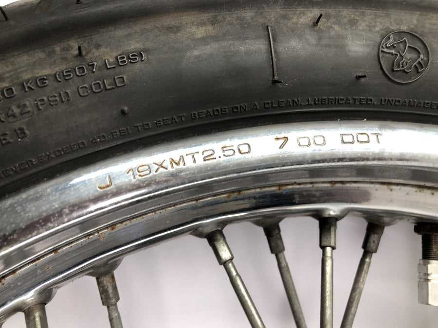 Yamaha XVS 650 Drag Star VM03 [2001] - front wheel rim spoke wheel with brake disc 19 inches