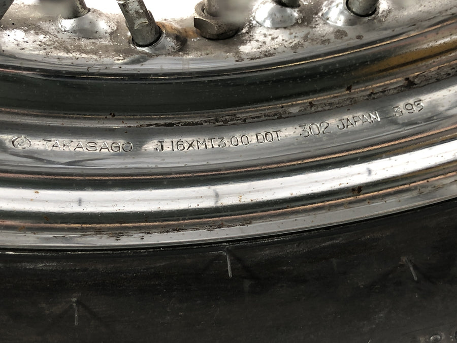 Kawasaki VN 800 VN800A [1996] - achterwiel compleet velg spaakwiel band 16 x 3.00"