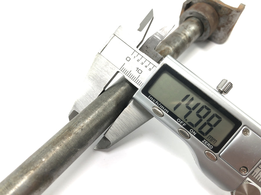 Sachs ZX 125 [1998] - achterwielas wielas compleet 15 mm