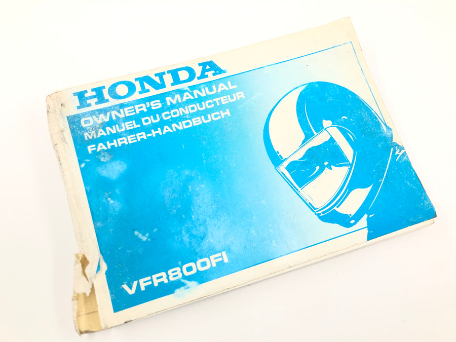 Honda VFR 800 FI RC46 [1999] - Gebruikershandleiding Bestuurdershandleiding Gebruikershandleiding