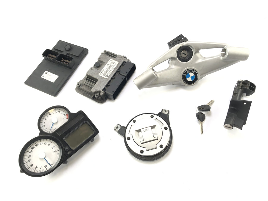 BMW K 1300 R K12S [2014] - Lock set speedometer tank lock ignition lock CDI fork bridge top