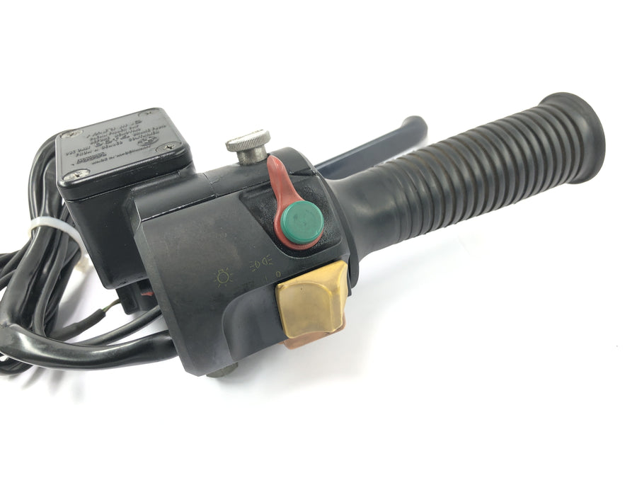 BMW K 1100 LT [1993] - Handlebar fitting, right, throttle grip, switch unit, brake lever, heated grips