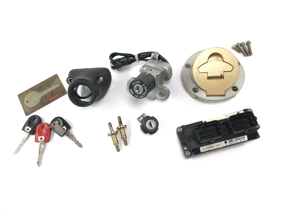 Ducati ST3 S3 [2004] - Schlosssatz mit Wegfahrsperre Zündschloss Tankdeckel ECU Steuergerät Schlüssel