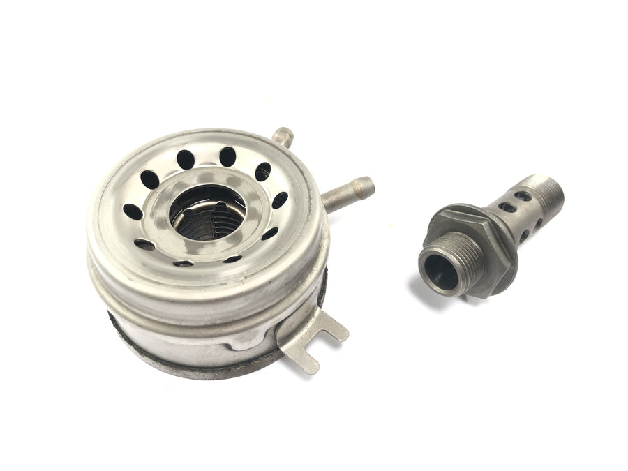 Honda ST 1100 SC26 Pan European [1990] - Oliekoeler oliefilterhuis oliefilteradapter