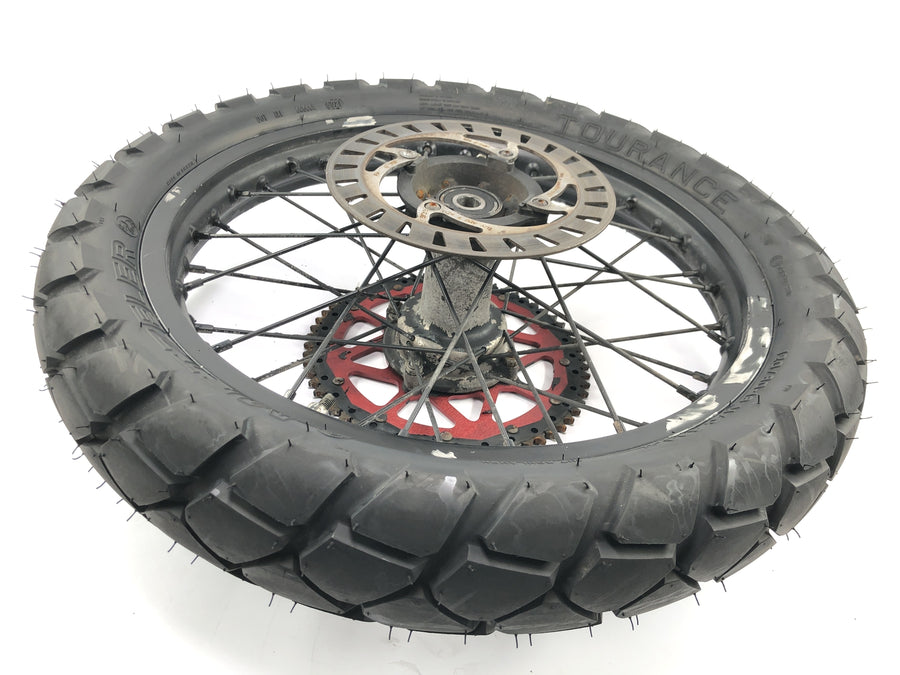 Beta RR 125 [2018] - Rear wheel rim with brake disc and chain wheel 18 inches