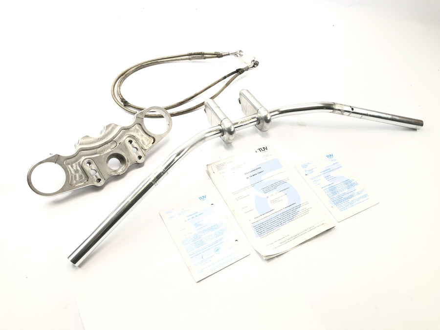 Kawasaki ZX 12 R ZXT20A [2001] - Superbike conversion set Spiegler fork bridge accessory handlebar with ABE
