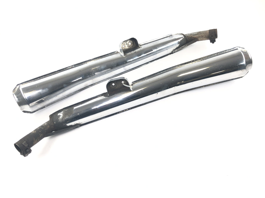 Laverda 1000 [1978] - Exhaust silencer rear silencer muffler pair chrome